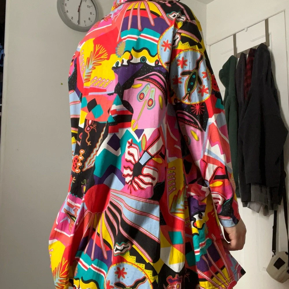 Colorful Abstract Patterned Shirt - Picture 2 of 3